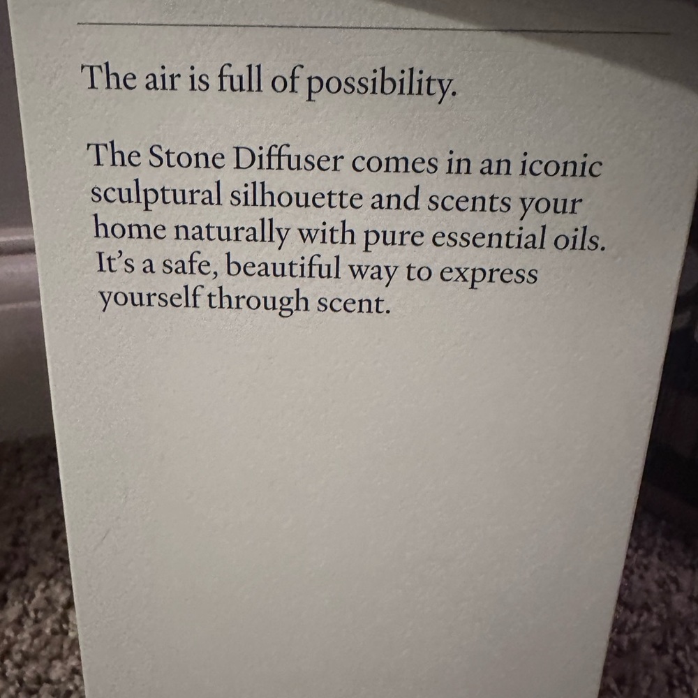 Vitruvi Stone Essential Oil Diffuser- NIB - Picture 5 of 5